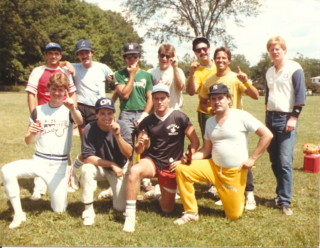 intramural softball champs, 1986