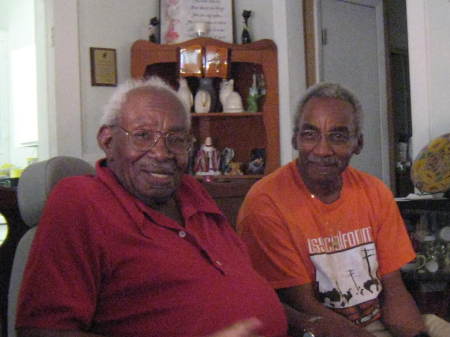Uncle Otis and Rod at Aunt Honey's