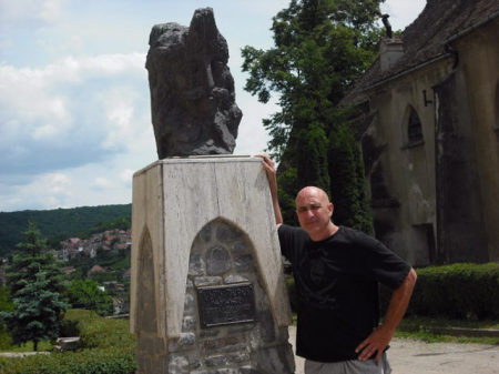 Vlad and I, Sighsoara,Transylvania,Romania2008