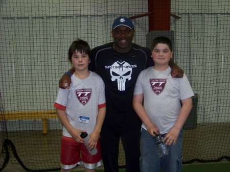 My Boys Matt &Rob with Thurman Thomas