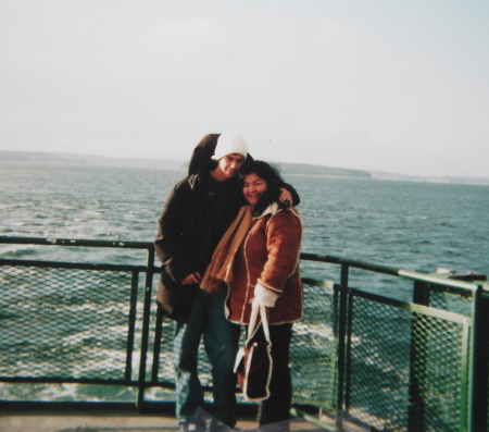 Me & Jeremy on the ferry 07