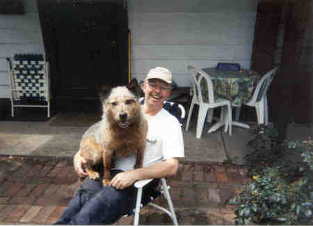 Me and my old dog, Wolfie!