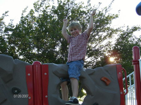 Josh is king of the mountain, uh, wall.