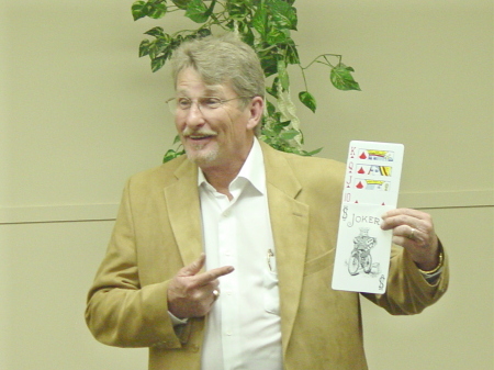 Giving lecture at Magic Club in Florida