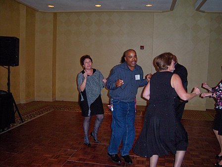 Marcus showing his skills on the dance floor