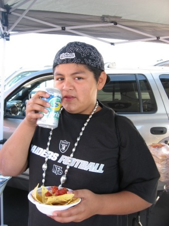 MArcus at the Raider game