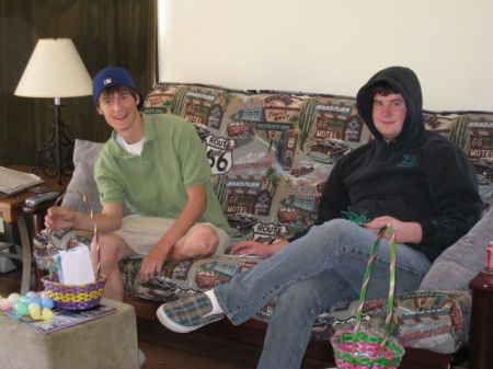 Kyle (Left) and Brett (Right) at Easter