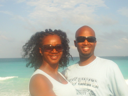 Marv and wifey In Cancun