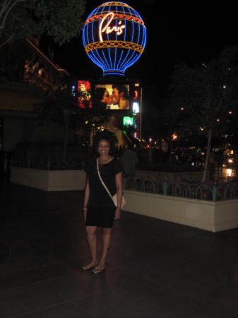In front of the Paris Hotel in Las Vegas.