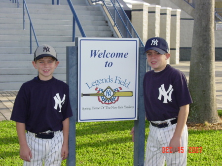 Greg and Derek Yankees Baseball camp