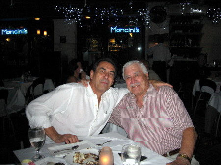 My brother Jack and Uncle Joe at Mancini's