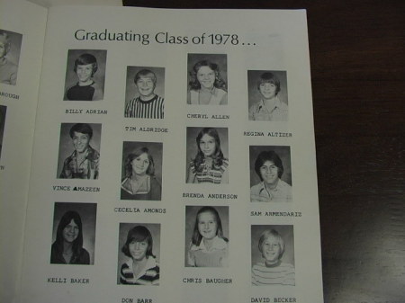Reflections -- The 8th Grade Class of 1978