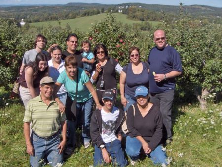 My family and I apple picking 2007.