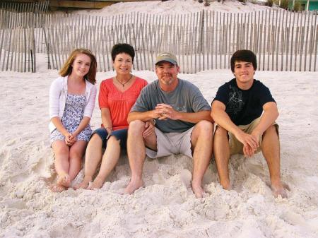 Me & my family at the beach.