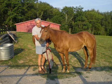 Pride - our 35 year old Quarter Horse