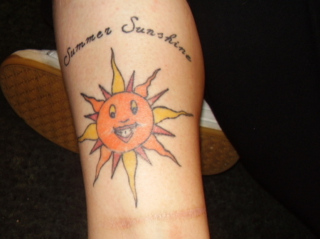 summers tattoo, nic name is Sushine