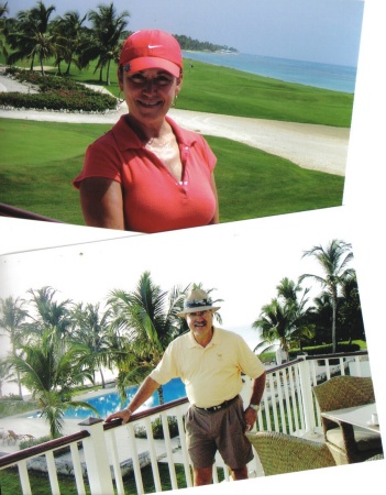 Bob and Carol at Punta Cana Golf Resort