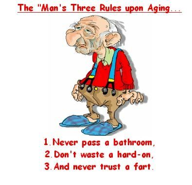 Three Rules Upon Aging For Men....