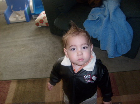 Biker mohawk baby - are you scared??