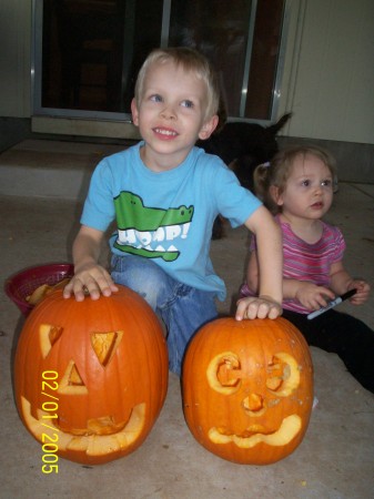 Carving pumpkins...fun!