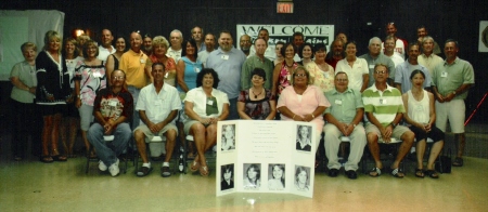 Classmates group photo inside