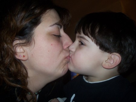 Kissing Mommy