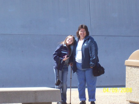 Cindy Rose and I at the Arch April 2008