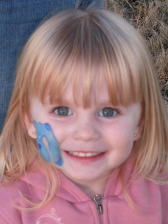 Abby loves her face painting