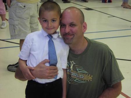 me and my son nicholas at his k graduation