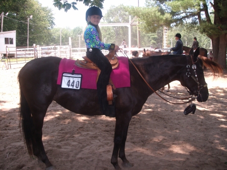 My daughter at the Harmony Riders Show