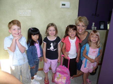 Kara and her Preschool students - 2006