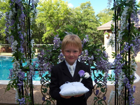 Dakota as the ring bearer