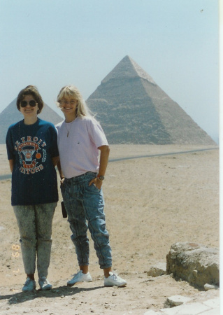 My mom & I at Pyramids