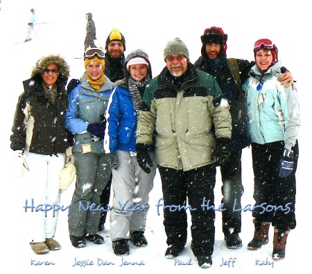 Larson family skiing Utah 2006