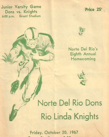 NDR 1967 Football Program