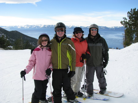 Beach family skiing at Diamond Peak - 2008