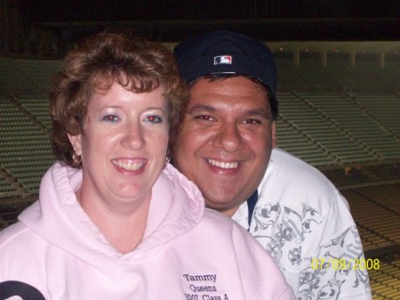 Me and my husband Brian at Dodgers Stadium