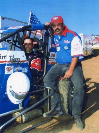 my brother Duane & I  Perris Auto Speedway