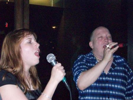 Me and Mark singing karaokee