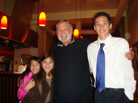 My kids with their grandfather