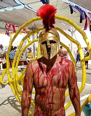 My man at Burning Man 07
