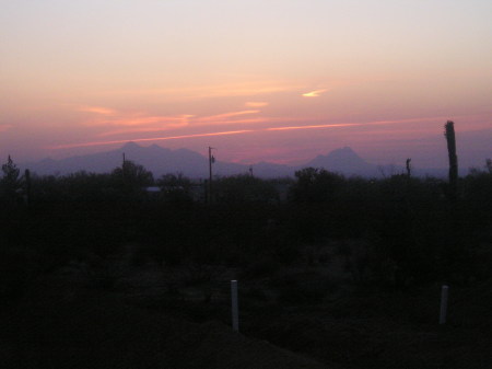 Sunset in the Desert