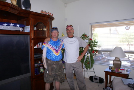 My husband Rick & brother Roger