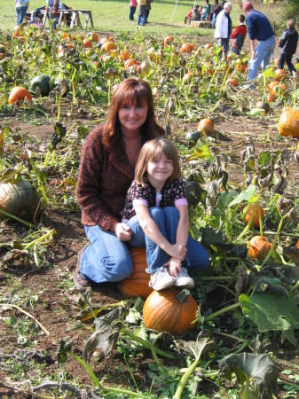 Me with the cutest pumpkin in the patch
