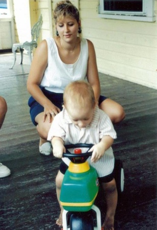 me and Jon on his 1st b-day '91
