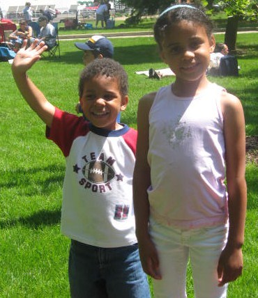 Anthony & Isabelle at the 500 Parade