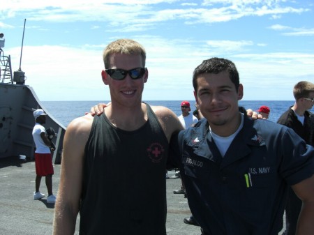 mike & Friend on USS Decatur 6-08