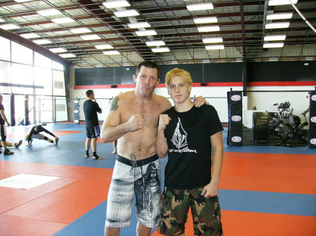 Justin with Pat Miletich