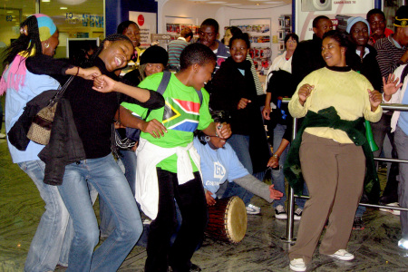 The Arrival in the Johannesburg Airport