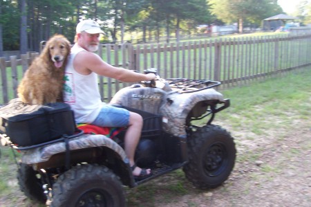 dog loves to ride